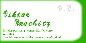 viktor naschitz business card